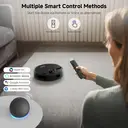 monsga MS1 MAX robot aspirateur-laveur, 5000 Pa, station d’auto-vidage 3,5 L, navigation LiDAR, autonomie jusqu’à 180 min, contrôle via application/télécommande/voix, pour sols durs et tapis image 7