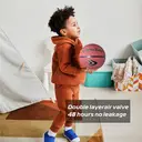 High-quality Rubber Basketball(22") Size3# Reddish Brown image 5