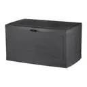 EDA Malle de jardin Gris anthracite SERENA 310 L
Cadenassable avec roulettes - anti étouffement - anti UV
Produit à monter sans outils
Dim.121 x 55 x 66 cm image 0