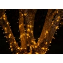 20 mètres 200 lumières, guirlande de lumières LED 3 fils 24V, batterie lithium 18650 1200 mAh, temporisation à trois vitesses, clignotement à huit fonctions, avec télécommande, recharge USB, blanc chaud. image 3