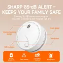 HEIMAN Smoke Detector, 10 Year Fire Alarm, EN 14604 Certified, Photoelectric Smoke Detector, Lithium Long Term Battery, Fire Detector, 85 dB Alarm (Pack of 1) image 4