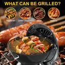 Huacan Apple Stove Charcoal Grill Thickened Large Portable Outdoor Barbecue Stove Home Camping Oven 1 piece image 5