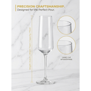 Ju7cerx transparent glass wine glasses Suitable for Celebrations, Weddings & Parties,175ml 2pcs image 5