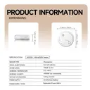 HEIMAN Smoke Detector, 10 Year Fire Alarm, EN 14604 Certified, Photoelectric Smoke Detector, Lithium Long Term Battery, Fire Detector, 85 dB Alarm (Pack of 1) image 2