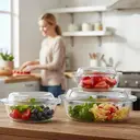 Maison by Premier 3 Tempered Glass Casserole Dishes, Heatproof Casserole Pans, Oven-Safe Bakeware Set, Ideal For Table Serving image 4