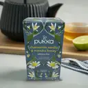 Pukka Chamomile Vanilla & Manuka Honey 20 Herbal Tea Sachets 32g image 1
