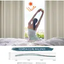 PONY DANCE Rideaux thermiques à œillets, 117 x 137 cm, lot de 2 panneaux, beige clair image 2