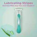 Wilkinson Quattro Intuition Smooth Sensitive Shaver For Women 3 Packs image 4