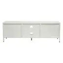 Interiors by Premier TV Unit Acier Metal White L:150cm image 3