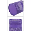 Senhoglb Lot de 2 organisateurs de bureau en maille - Violet image 3