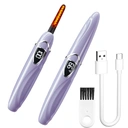 SUNLUXY S600 Recourbe-cils électrique pour courbure naturelle longue tenue, avec affichage LED de la température et de la batterie, arrêt automatique de sécurité - Violet image 0