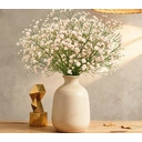 Wei's Moment 5Pcs Artificial
Flowers, Fake Flowers Silk Plastic Artificial Gypsophila Realistic Flower Arrangements Wedding Decoration Table Centerpieces Champagne color image 0