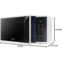 Samsung 23L Solo Microwave, Triple Distribution System, 800W, White & Black - MS23K3513AW/EU image 8