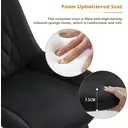 CLIPOP Dining Chairs Set of 2 Velvet Kitchen Chairs with Metal Legs Padded Counter Leisure Reception Chair for Dining Room Living Room Bedroom 0398 black 47*45*88.5cm image 4