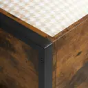 VASAGLE Storage Box Padded Seat Lid Rustic Brown/Black image 8