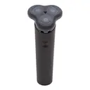 Bauer Rechargeable Wet and Dry Rotary Shaver, Triple Floating Heads, USB Charging, Wet and Dry Use, Black and Chrome image 2