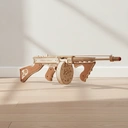 Robotime ROKR Submachine Gun Model Kit Wooden 3D Puzzle Toys,Home decoration, bookshelf decoration,Craft Gifts for Adults and Teens,Educational toys image 6