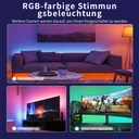 Vivreal HM-20-16 intelligenter RGB-LED-Streifen – 20 m farbwechselnder Bluetooth-LED-Streifen (2x10 m) mit Fernbedienung & App-Steuerung, Musik-Sync und Timer-Funktion, Neujahr-Angebot, Top-Geschenkideen image 1
