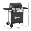 Outsunny 2 Burner Gas Barbecue image 5