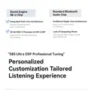 SANAG S-S8SUltra Écouteurs sans fil intelligents Bluetooth à conduction osseuse avec clip oreille et assistant IA - Violet image 4