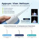 BAIR CARE V6 Hydropulseur Portable de Poche avec Réservoir Magnétique Innovant, Mode Jet Pression, Autonomie 30 Jours, Rechargeable USB, Étanche IPX7, Idéal pour les Voyages, la Maison & les Soins Buccaux Quotidiens image 4