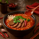 Bai Xiang Artificial Spicy Beef Soup Flavor Instant Noodles (5pcs) 555g image 4