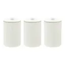BLACKMOOR 3pc Tea, Coffee & Sugar Canister Set - Ivory image 1