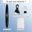 SUNLUXY S600 Recourbe-cils électrique pour courbure naturelle longue tenue, avec affichage LED de la température et de la batterie, arrêt automatique de sécurité - Noir image 9