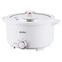 Plodon 1000 W 2,8 L Multifonctionnel Anti-adhésif Marmite électrique avec cuiseur vapeur Cuiseur électrique de voyage Fondue avec double contrôle de puissance pour nouilles ramen/pâtes/œufs/soupe/flocons d'avoine image 7