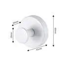 JORDAN&JUDY 2-Pack White Suction Cup Hooks, Minimalist Style, Multi-Use image 6