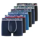 SERGE BLANCO Lot de 6 boxers pour homme bleu/gris/noir - Taille L image 0