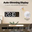 HATITANG PH-01B 16" Digital Wall Clock Black image 5