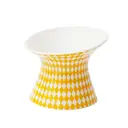 ZEZE Yellow Diamond-Grid Ceramic Food & Water Bowl for Cats & Dogs, Large Size, 165 x 165 x 140 mm image 4
