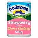 Ambrosia Strawberry Flavour Devon Custard 400g image 1