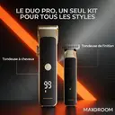 MAXGROOM Kit de tondeuse sans fil T-Blade pour cheveux avec sabot réglable, écran LCD, 2 vitesses image 1