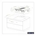 CIARRA CBBEH594BBFF One Plaque de cuisson à induction avec hotte intégrée et purification d'air Plasma⁺, 4 feux dont 2 zones flex et commandes tactiles - 83 cm image 8