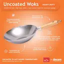 School of Wok 10.5"/27cm Uncoated Carbon Steel Wok image 3