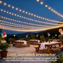 Vivreal G40 Dekorative Lichterkette – 20 m (66 ft), 23 bruchsichere Glühbirnen, dimmbar & verbindbar, Außenbereich image 3