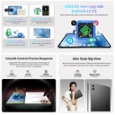 Teclast T65 tablet: 13,4" 120 Hz scherm, Android 16, 2,2 GHz octa-core, 20 GB RAM (6+14GB virtueel) + 128 GB, Dual SIM 4G + Wi-Fi 5G, Widevine L1, 13 MP, BT5.0, GPS, Inclusief Folio Case image 7