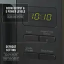 Swan Digital Microwave - 20L, 800W, Black, 5 Power Levels, with 95-Minute Timer, SM4421BLK image 2