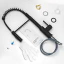 Cecipa Robinet de cuisine à ressort, pivotant à 360°, 2 modes de jet image 3