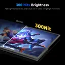 UPERFECT 22" 2K Portable Monitor with 2560 x 1440 QHD IPS 180° Adjustable Stand USB-C Mini HDTV Double Speaker for Laptop PC PS4/5 Switch/Xbo, VESA Compatible image 5