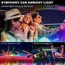 Dreamcolor Bandes LED pour intérieur de voiture en acrylique RGB avec contrôle via application, 6-en-1, 175 pouce et 600 LED image 6