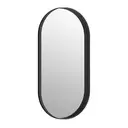 Melodieux Black Bathroom Vanity Mirror for Wall, 55x75 cm Metal Framed Wall Mirror Oval, Decorative Mirror for Bedroom Living Room Entryway Horizontally or Vertically image 7