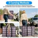 4-piece practical down comforter storage bag, space-saving, can be used to store clothes and bedding.68*50*24cm black image 3