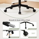 CLIPOP Home Office Chair Fabric, Ergonomic Computer Desk Chair, Swivel Chairs with Arms and Wheels, Padded Cushion Seat & Back Support for Study, Work Modern 0700 light grey single 61*63.5*95 cm image 7