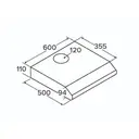 CDA CST62SS 60cm Visor Extractor Hood – Stainless Steel image 1