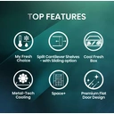 Hisense PureFlex RQ5P640SYSD 91cm American Style Fridge Freezer – 485L, Stainless Steel, Total No Frost, E Energy Rating image 2