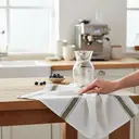 Dexam Glass Cloth Love Colour Cotton/Linen Olive Green 50x70cm image 2