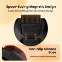 MHW-3BOMBER Brosse à café petite, ensemble de balai à main et de pelle, ensemble de petite brosse et pelle magnétiques, poils doux, brosse pour le comptoir de café à domicile, cuisine, bureau, B5188B image 2